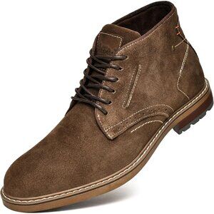 👑Men's Oxfords Chukka Ankle Boot Coffee Casual Classic Comfort Lace Up Shoes